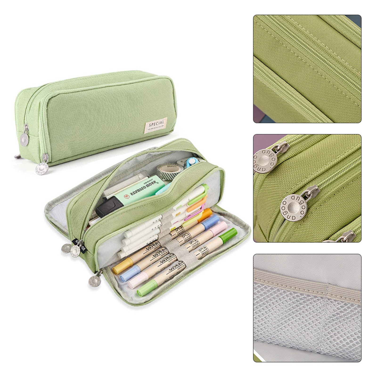 Large capacity pencil case, stationery box, multifunctional pencil case, 